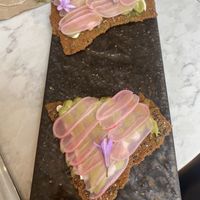 Avocado on toast at Holy Carrot in London