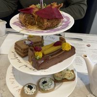 Two small items missing from the bottom plate (we had already devoured them)   at Holy Carrot in London