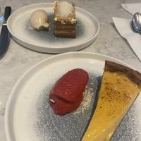 Miso Sponge and Lemon Tart  at Holy Carrot in London