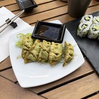 Veggie gyoza at Samourai Sushi in Dijon