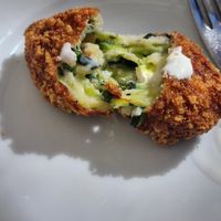 Vegetarian croquetas at Quereles in Caceres