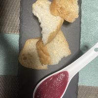 Entre offerto (hummus di barbabietola )  at Be Free in Olbia
