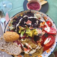 Super tasty salad! at Be Free in Olbia