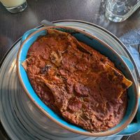 Vegan lasagna at Be Free in Olbia