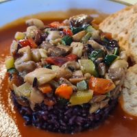 Vegan tartare at Be Free in Olbia