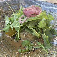 Smoked aubergine (beyond delicious)  at Retroway in Mallorca