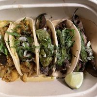 Mushroom and cauliflower tacos  at Hudson Taco in Newburgh