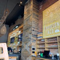 Beautifully appointed bar  at Hudson Taco in Newburgh