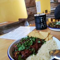 The two vegan chili options at Bambule's Chili in Cologne