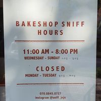 Hours at Bakeshop Sniff in Jeju