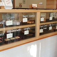 Display at Bakeshop Sniff in Jeju