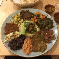gemischter Salat und Tapasteller  at Tagine in Giessen