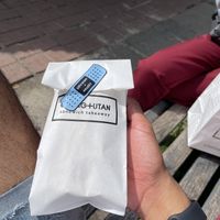 Love the sticker to make sure it wasn’t tampered with   at Orang+Utan - Symona Petlyury in Kyiv