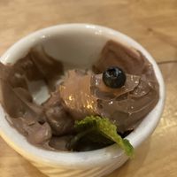 Vegan chocolate mousse   at Rocking V Cafe in Kanab