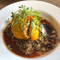 Vegan pepper 🌱 at Rocking V Cafe in Kanab