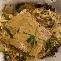 Curry coconino at Rocking V Cafe in Kanab