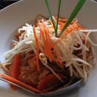 Pad Thai- the presentation alone is amazing! at Thai Idea Vegetarian in Foster City