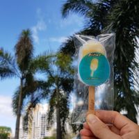 Piña Colada witj rum popsicle, Yummy. at Filipo Helados in Panama City