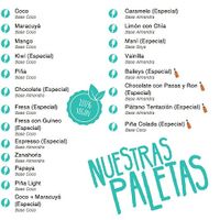 Filipo's flavors. at Filipo Helados in Panama City