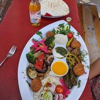 Falafel platter at Babel in Berlin