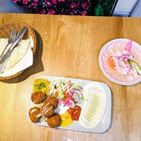 Vegan Esra Teller at Esra Falafel at Esra Falafel in Berlin