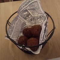 Croquetas veganas at Barallocas in Pontevedra