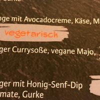 2 vegan burgers added to the menu.  at Cafe Contur in Meitingen
