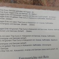 Vegetarian/ vegan options at Lam in Freiburg