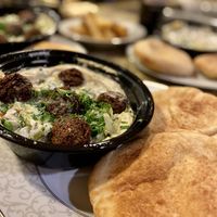 Falafel Hummus  at Pita 22 in San Diego