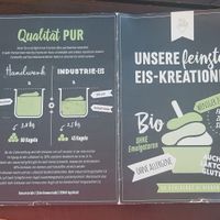 Information about the ice cream making process. at Die Eismacher - Steuartstraße in Ingolstadt