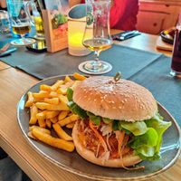 Veganer Linsenburger at Schmausers in Gaggenau