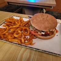 Vegan chickenburger at Schmausers in Gaggenau