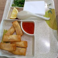 Mini spring rolls - labelled vegetarian but I was assured that they are vegan at Pho Ever - Donauplex in Vienna