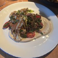 Vegan cauliflower, the fries are also vegan!   at The Cellar in Corning