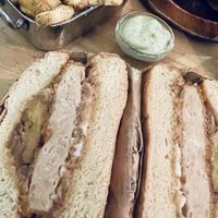 The Weon burger with amazing french fries  at Les Tontons Veg in Paris