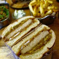 Weon burger + Fries as side at Les Tontons Veg in Paris