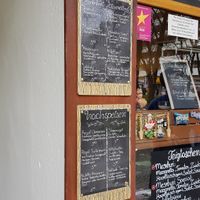 Menu, but ask staff about more vegan savoury options, they have them! at Royal Healthy Slices in Munich