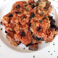 Auberginen Caponata at Maga Magò in Jesolo