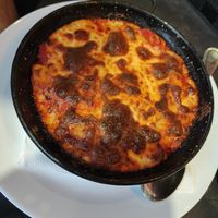 Gnocchi with cheese and tomato sauce at Maga Magò in Jesolo