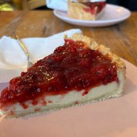 Himbeer-Käsekuchen (vegan)  at Rosa Parks Café in Berlin