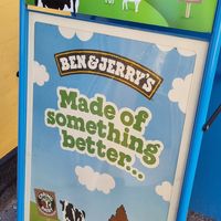 Only made of Milk, though at Ben & Jerry's in Skagen