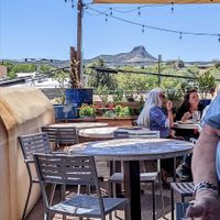 Patio views at Raven Cafe in Prescott