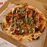 Vegan pizza at Dough & Oil in Shrewsbury