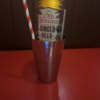 Self-pour ginger beer  at Dough & Oil in Shrewsbury