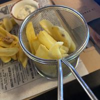 Francy fries   at La Pentola in Makarska