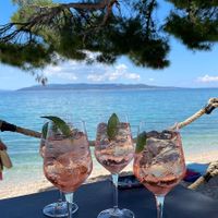 Rosatta Spritz!  at La Pentola in Makarska