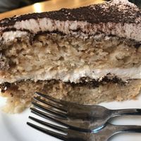 Vegan tiramisu  at Gniazdo in Wroclaw