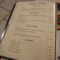 Menù pagina 1 at Osteria Le Volte  in Lecce