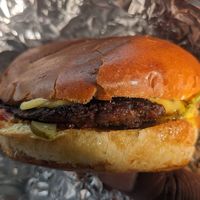 Cheeze burger at Plantopia in St Albans