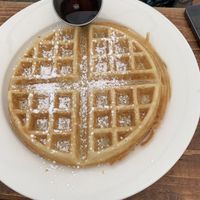 Vegan waffle  at Donut Villa Diner in Malden